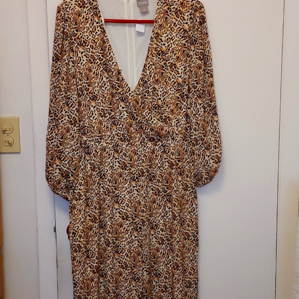 Chico's animal print jumpsuit